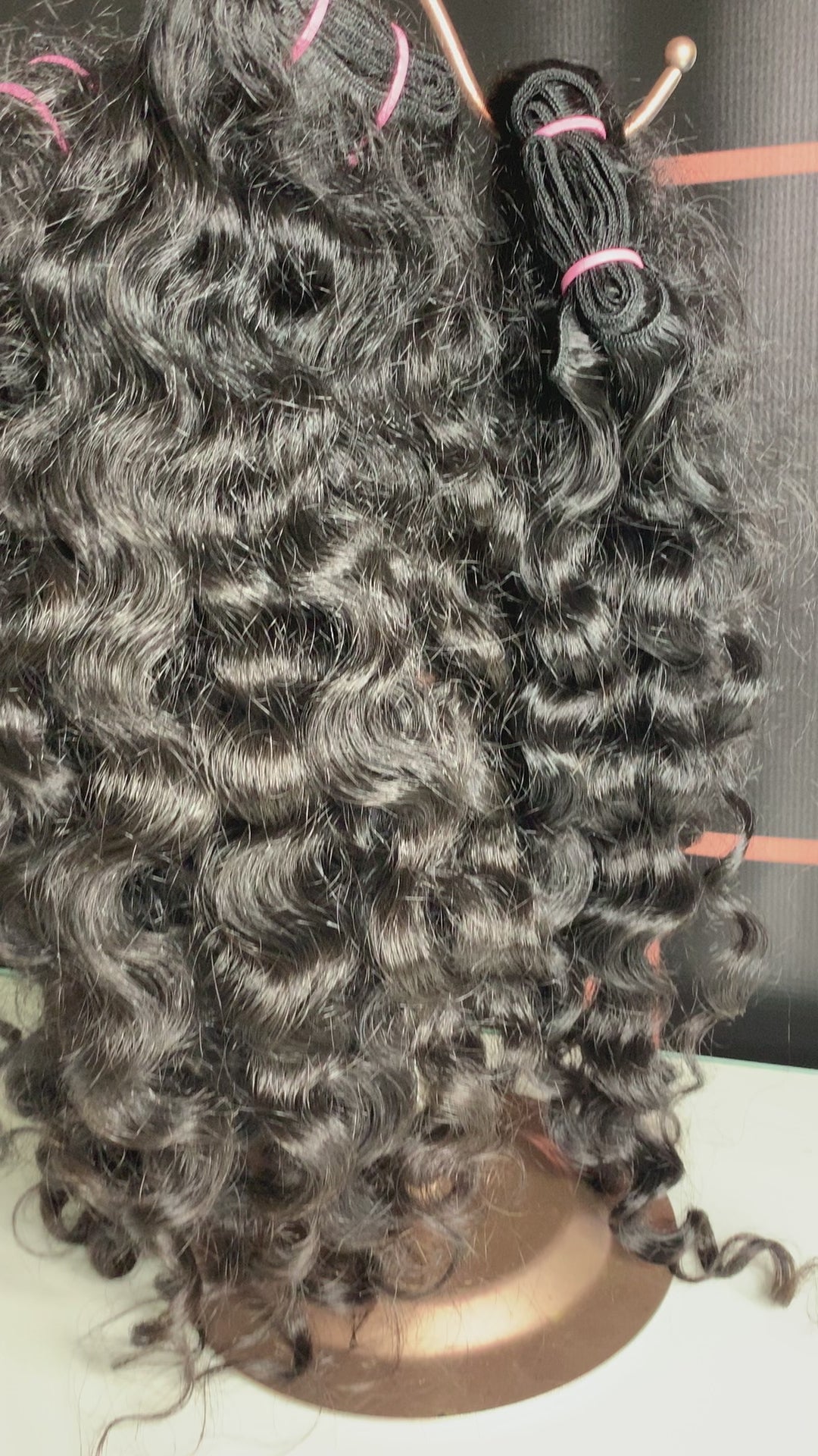 Cashmere curly bundles